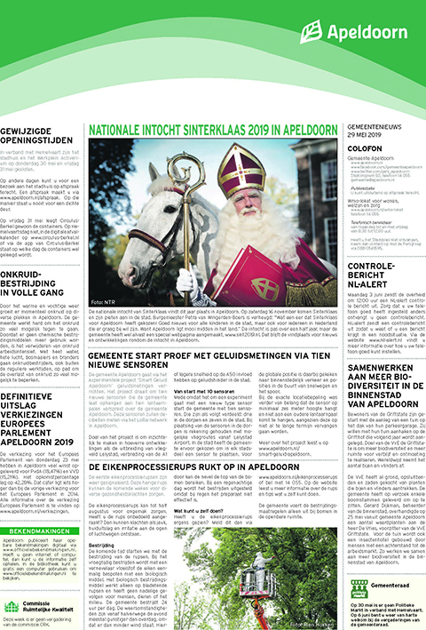 Apeldoorns Stadsblad 29 mei 2019 Pagina 1