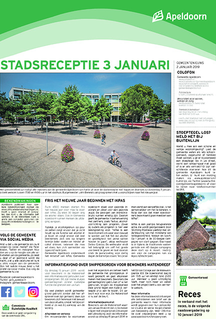 Apeldoorns Stadsblad 2 januari 2019