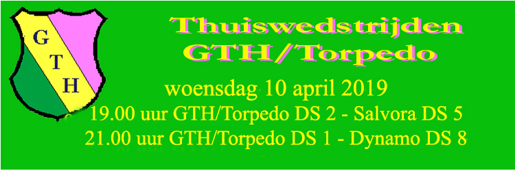 GTH wedstrijden 10 april