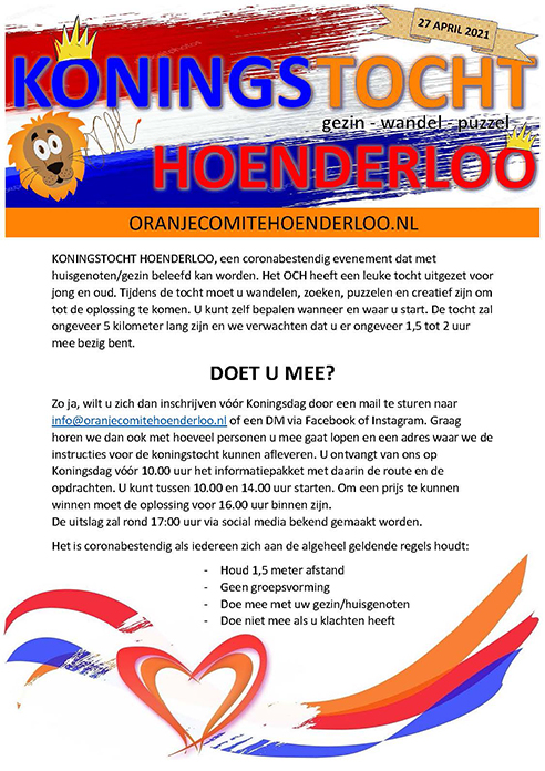 Koningstocht Flyer