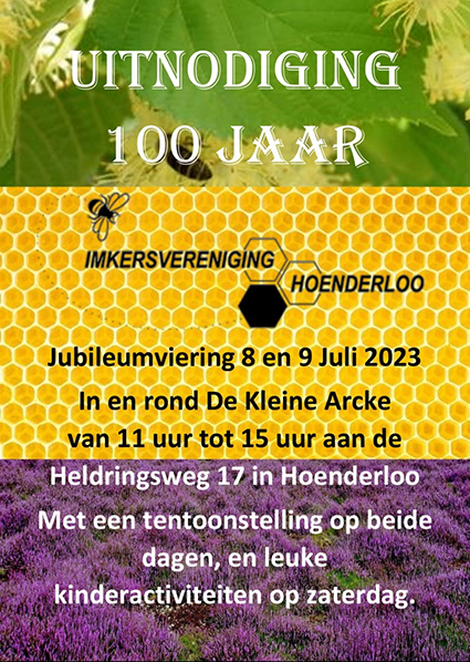 flyer bijenver. 100 jaar 2023