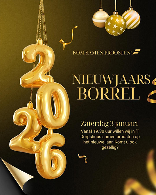 nieuwjaarsborrel dorpshuus 2026