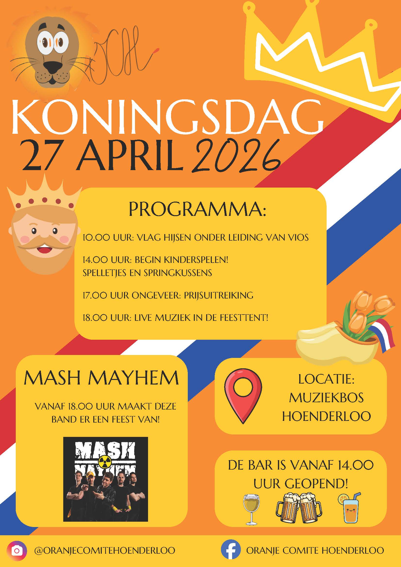 poster koningsdag 2026